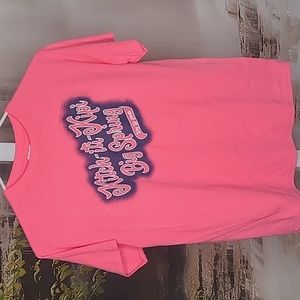Youth medium hot pink KitchitiKipi Big Spring Way Up North Michigan Tshirt